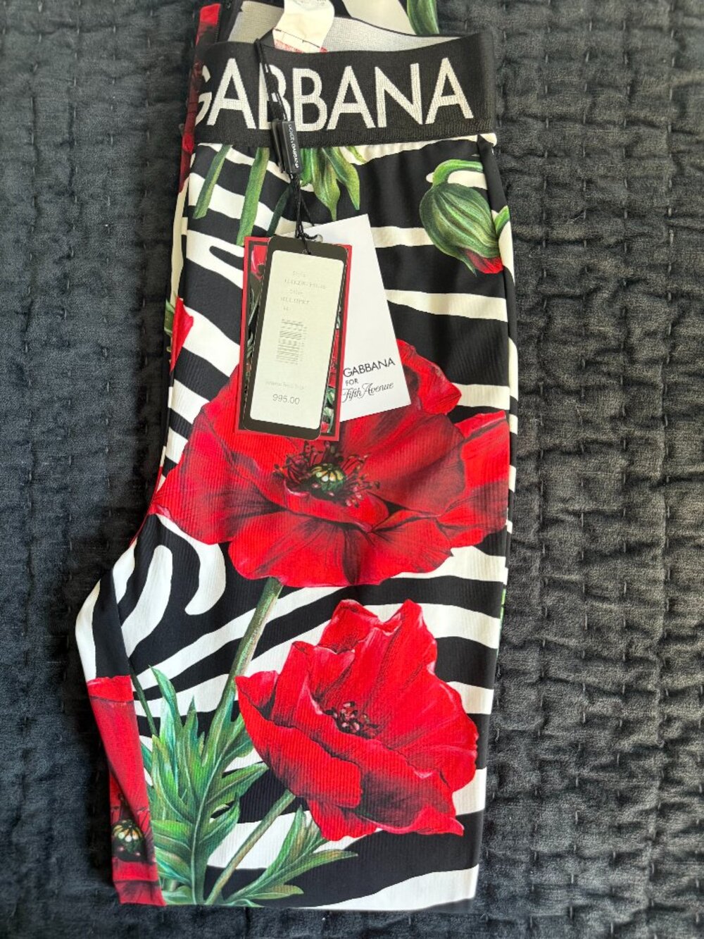 Dolce & Gabbana Mutiprt Floral leggings size 44